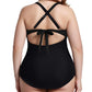 Elegance Cutout One-Piece – Tummy Control Wrap Swimsuit