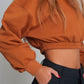 Oversized Cropped Sweatshirt