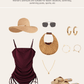 Corset Ribbed Maillot – Drawstring Waist One-Piece
