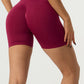 High Waist Wide Waistband Active Shorts