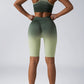 Women's 2-Piece Workout Sets - Seamless Crop Tank & High-Waist Shorts or Sport Bra & Yoga Leggings