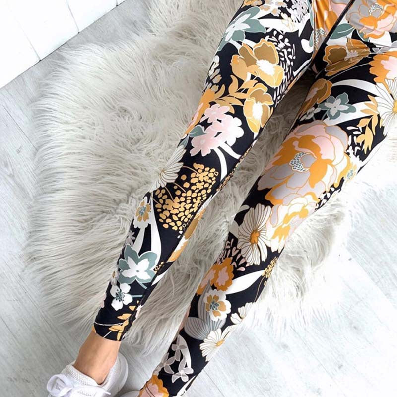 Popular Printed Sports Vest Yoga Fitness Summer Suit Women two piece set - Sharpline Insights