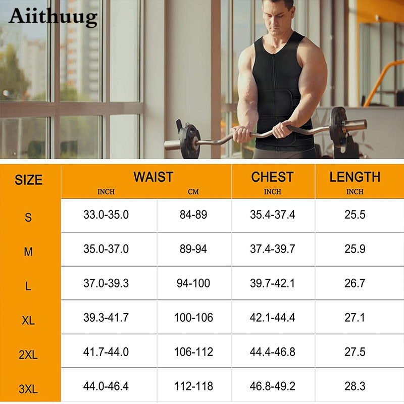 Aiithuug Sauna Vest for Men Waist Trainer - Sharpline Insights, LLC