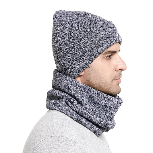 Winter Men Hats Scarf Set - Sharpline Insights, LLC