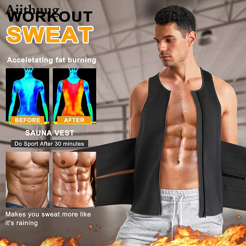 Aiithuug Sauna Vest for Men Waist Trainer - Sharpline Insights, LLC