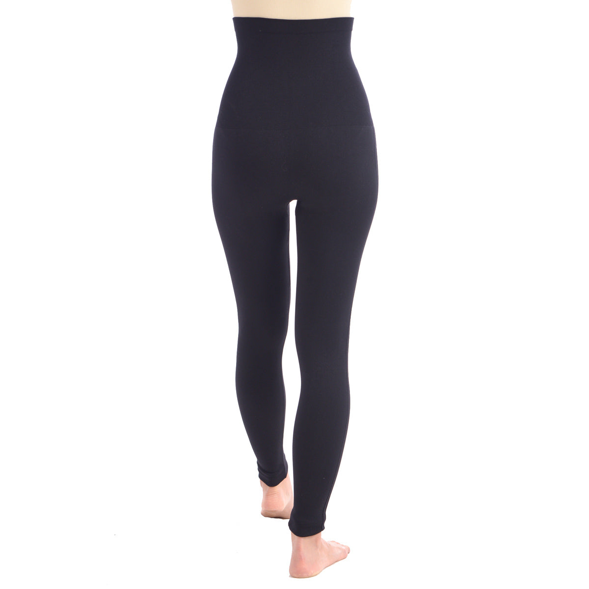 New Full Shaping Legging With Double Layer 5" Waistband - Black - Sharpline Insights, LLC