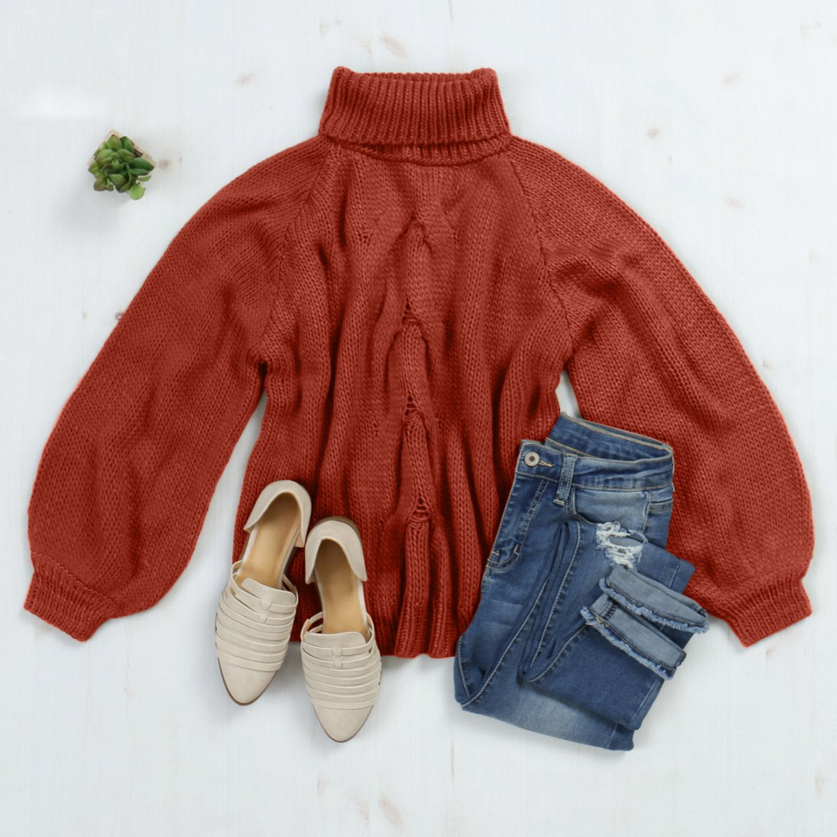 Fall Turtleneck Knit Sweater - Sharpline Insights, LLC