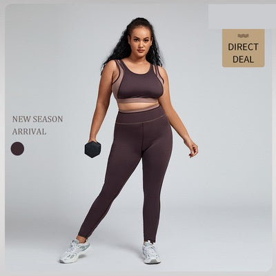 Plus Size Women Yoga Wear Fitness Set - Sharpline Insights, LLC