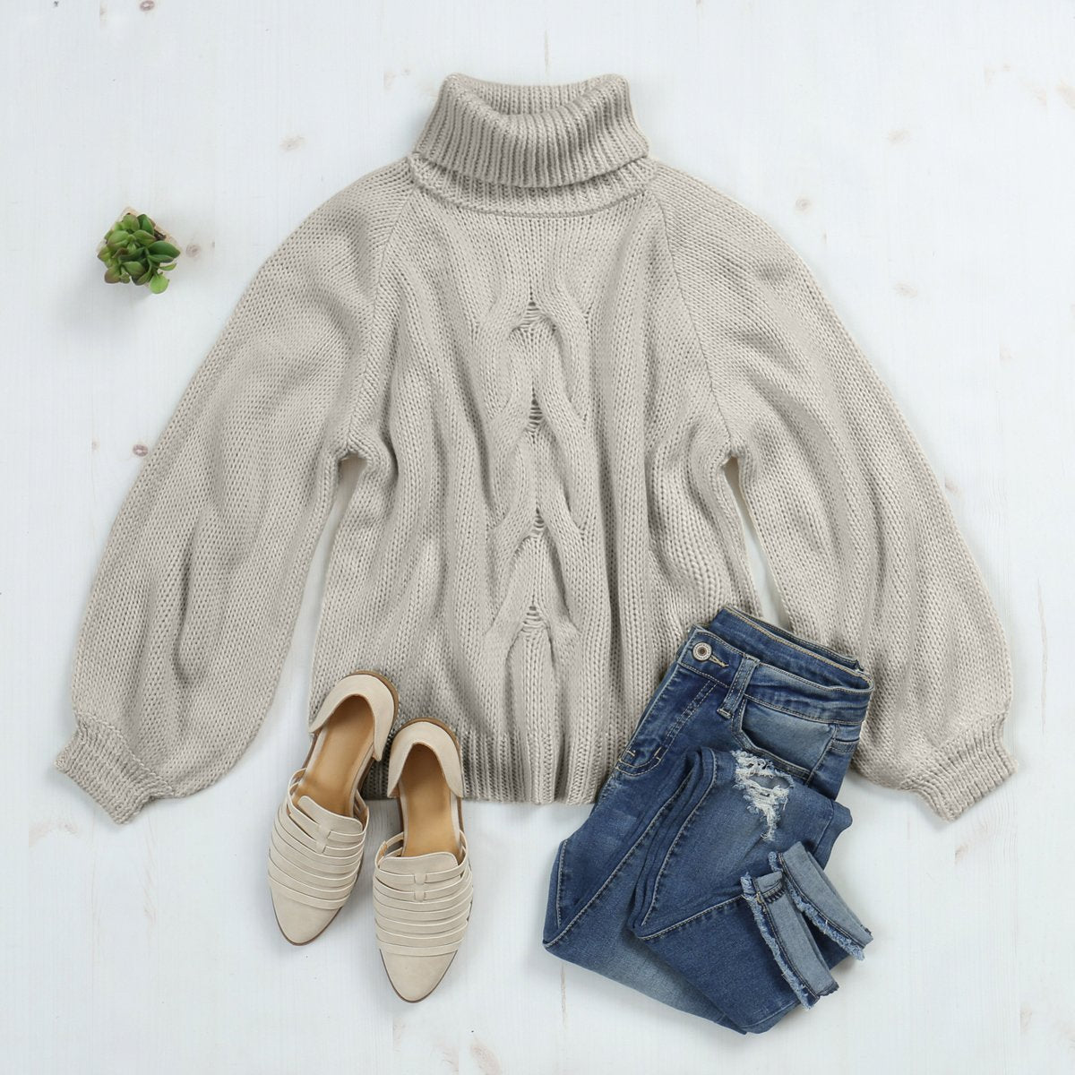 Fall Turtleneck Knit Sweater - Sharpline Insights, LLC