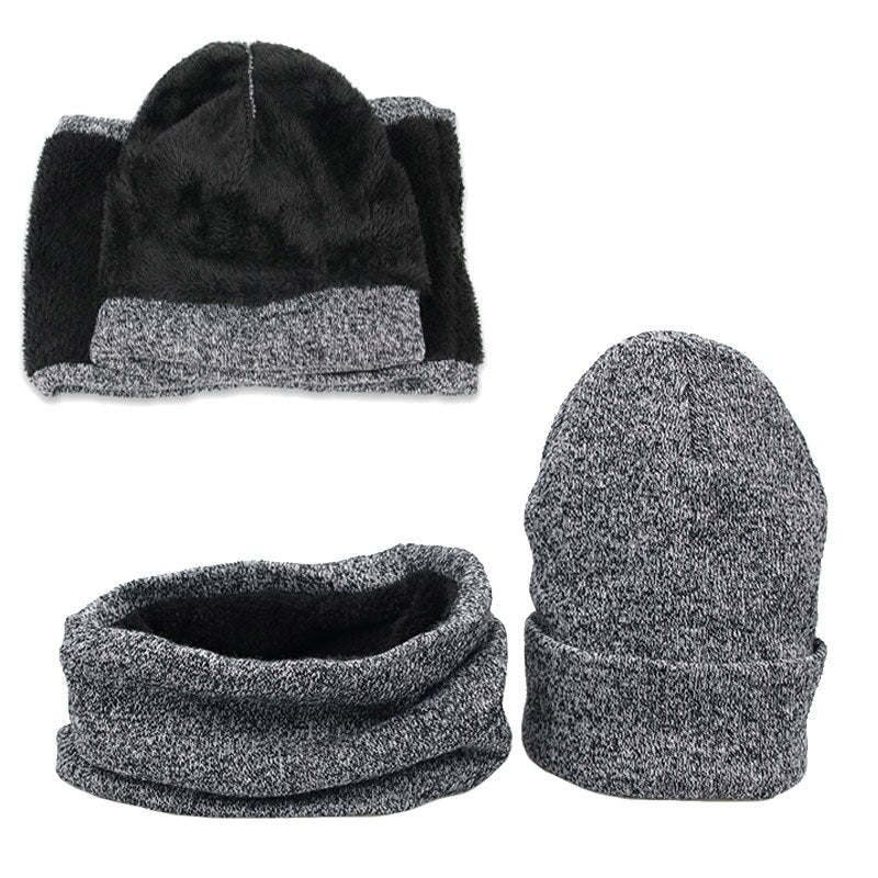 Winter Men Hats Scarf Set - Sharpline Insights, LLC