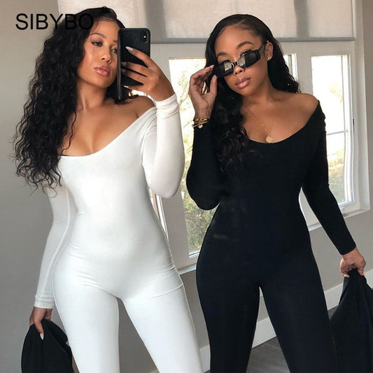 Sibybo Fall Winter Long Sleeve Jumpsuit - Sharpline Insights, LLC