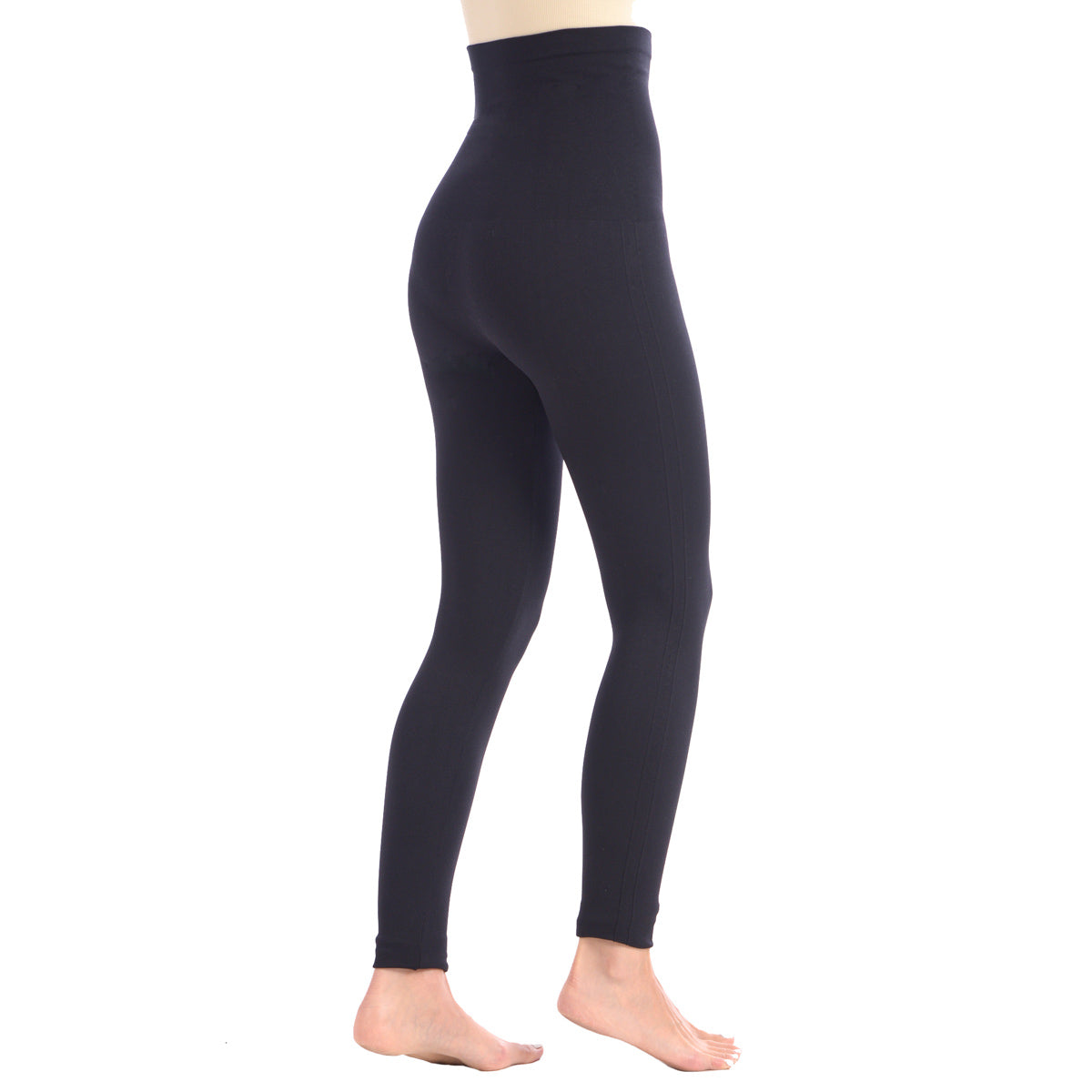 New Full Shaping Legging With Double Layer 5" Waistband - Black - Sharpline Insights, LLC