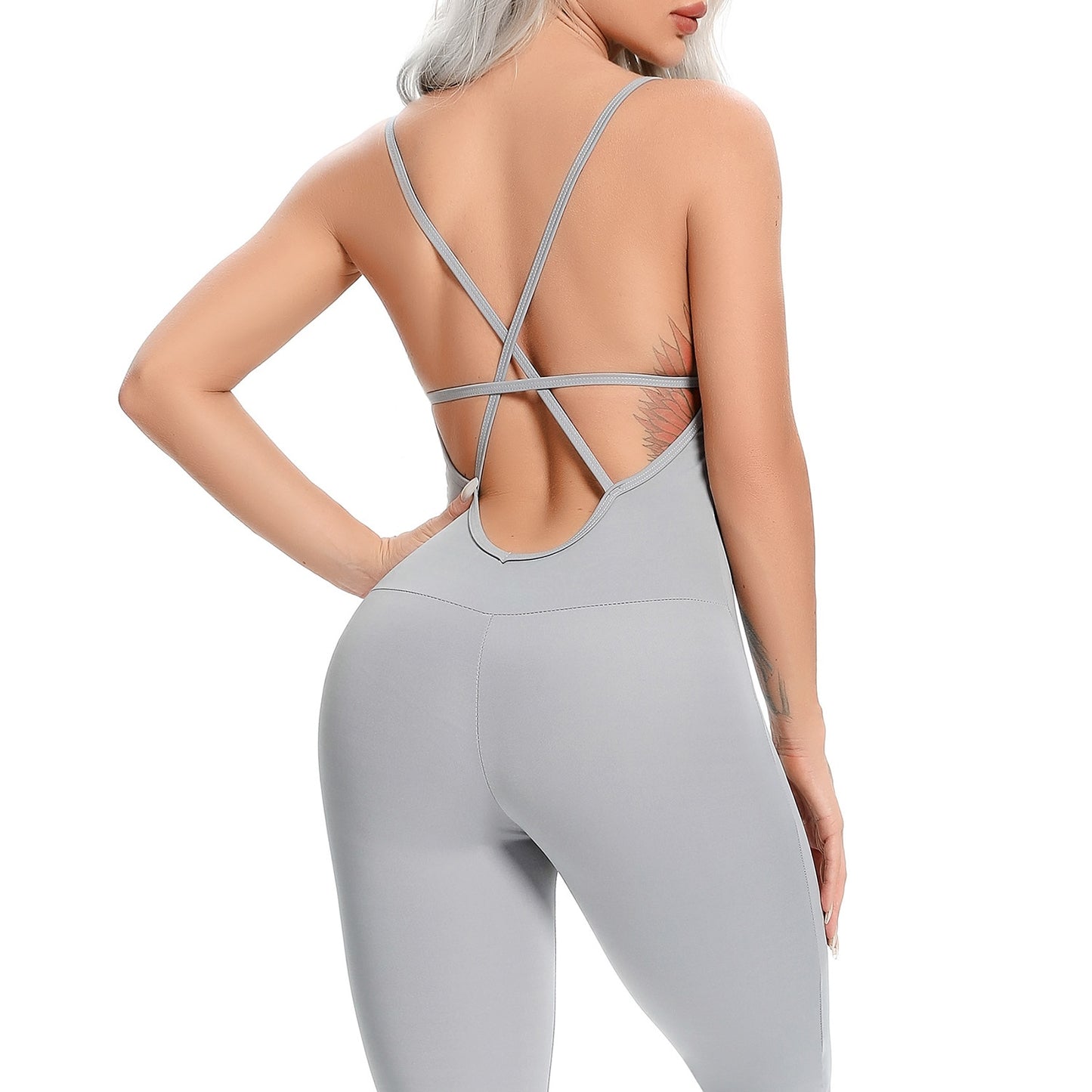 Fitness Yoga Set Women Sexy Jumpsuit - Sharpline Insights, LLC