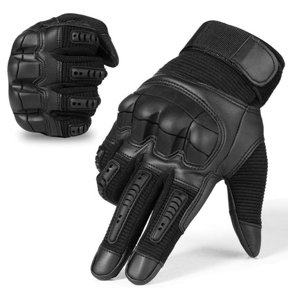 Touch Screen Tactical Rubber Hard Knuckle Full Finger Combat - Sharpline Insights, LLC