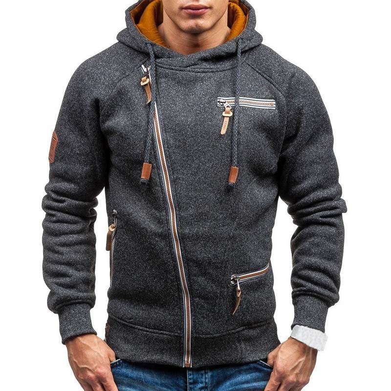 New Hoodie Men 2021 Autumn Casual Solid Long Sleeve Mens Hoodies - Sharpline Insights, LLC