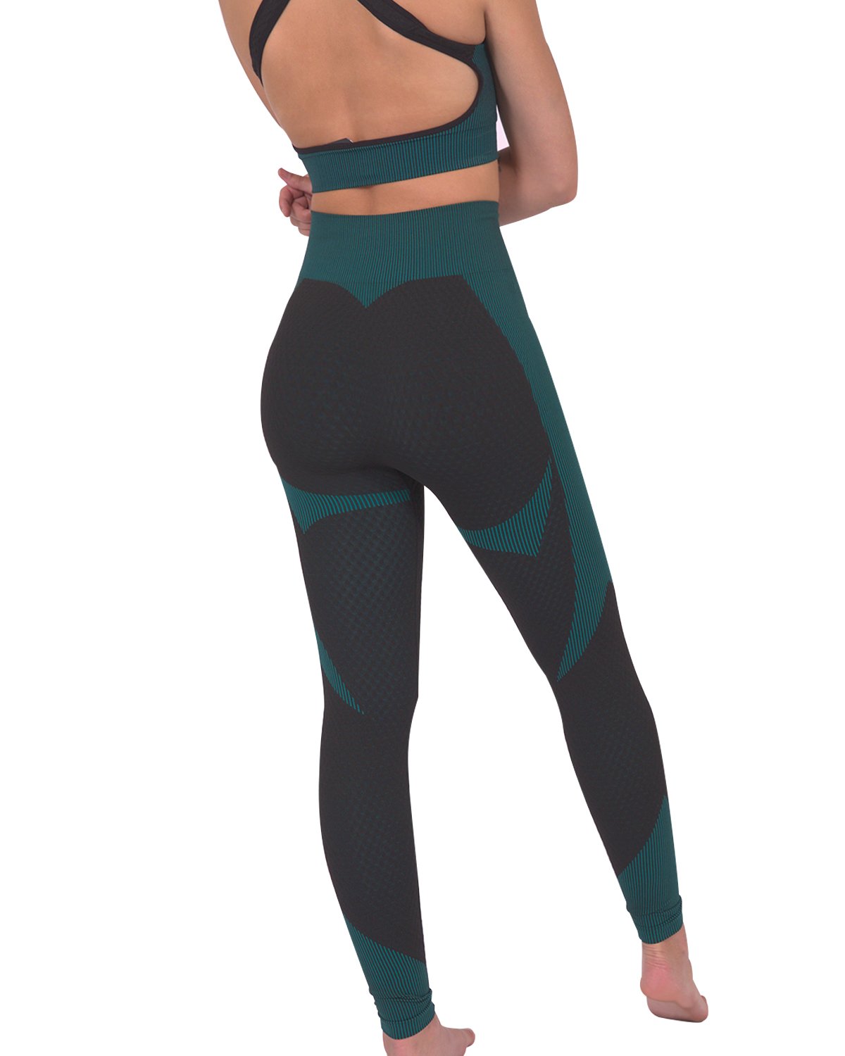 Black & Teal Leggings - Sharpline Insights, LLC