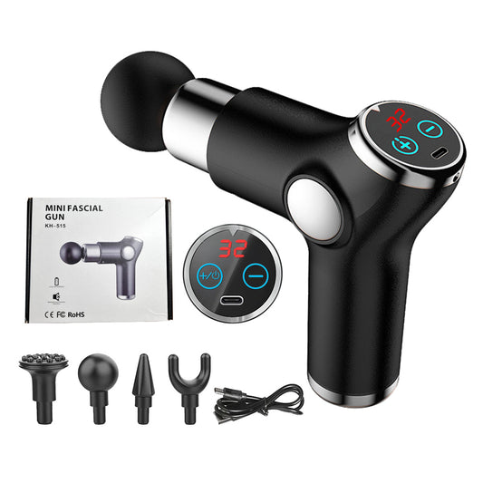 High Frequency Massage Gun Mini LCD 32 Speeds Muscle Massager Pain Relief Body Relax Fitness - Sharpline Insights