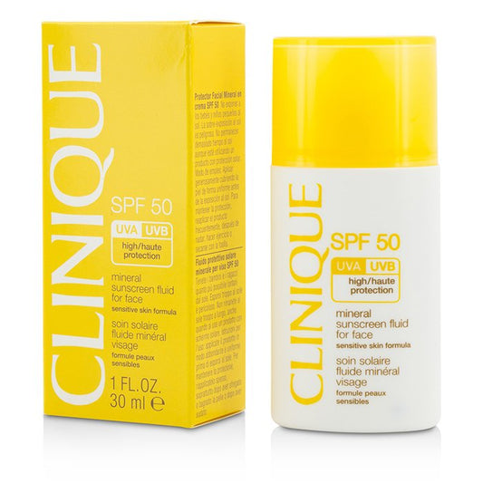 CLINIQUE - Mineral Sunscreen Fluid for Face SPF 50 - Sensitive Skin Formula - Sharpline Insights, LLC