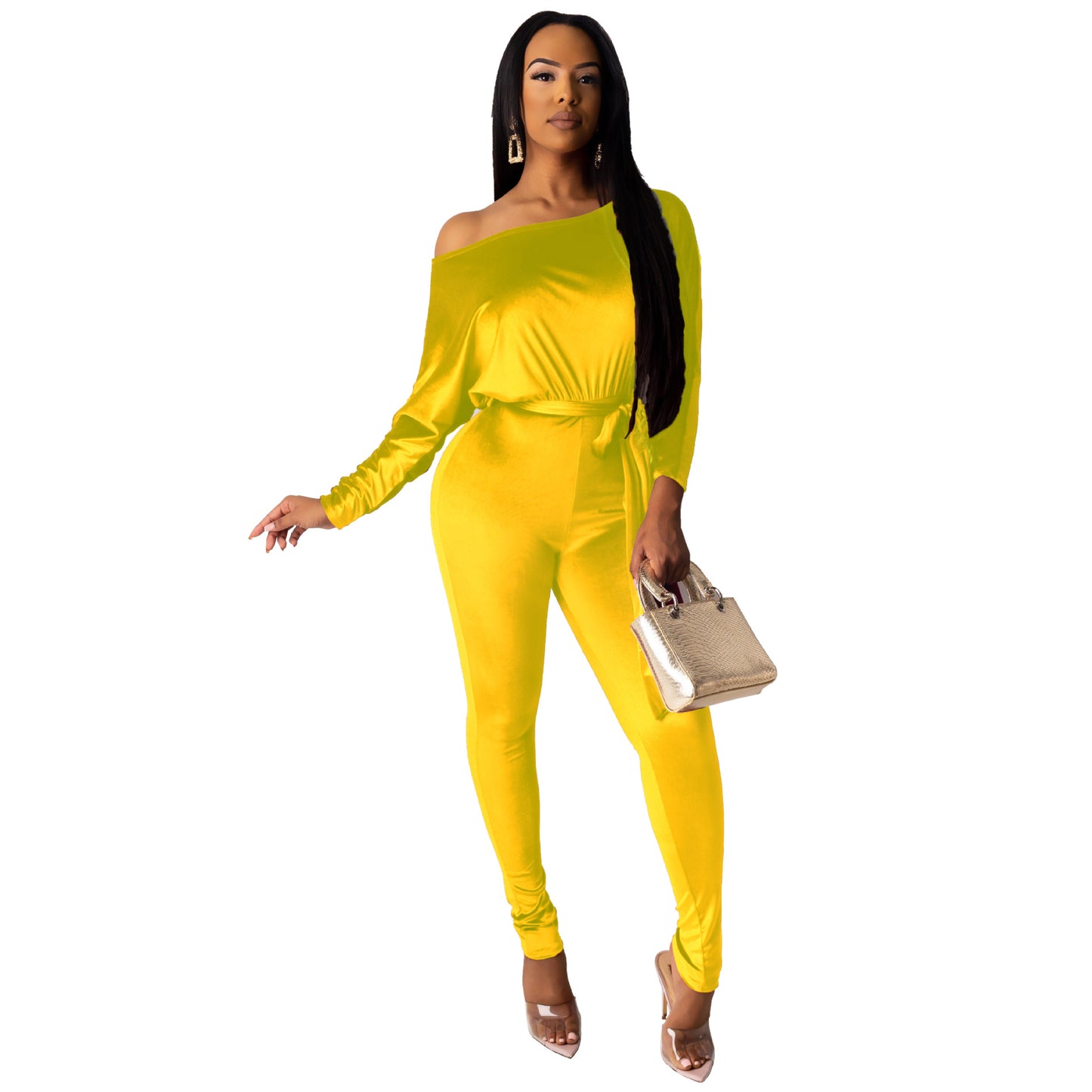 2022 Fall Autumn Winter Women Velvet Jumpsuit - Sharpline Insights, LLC