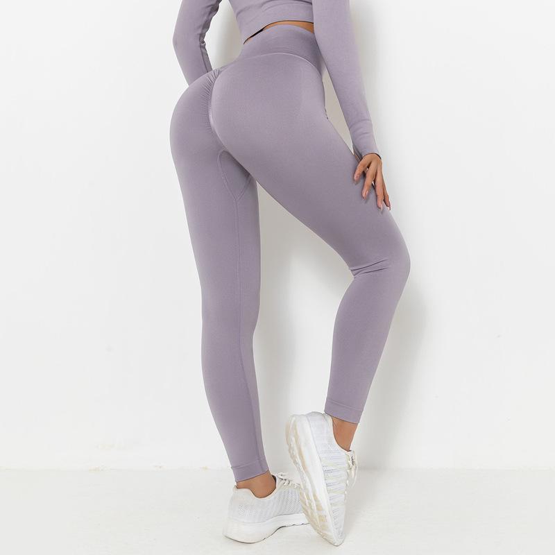 Spot  Peach Hip Yoga Pants Women Hip Raise High Waist Stretch Training Pant Outdoor Running Sports Fitness Pants - Sharpline Insights