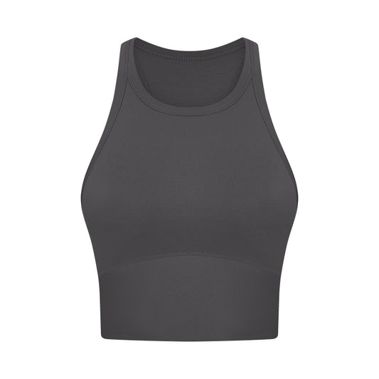 Nude Feel With Chest Pad Yoga Vest Women Shockproof Push Up Accessory Breast Push Up Sports Underwear Bra - Sharpline Insights