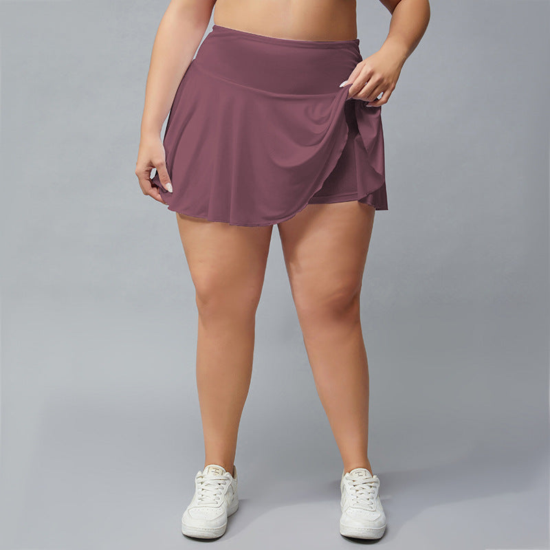 Plus Size Fitness Shorts Women Outdoor Quick-Drying Breathable Tennis Skirt Running Workout Training Pleated Skirt Culottes - Sharpline Insights