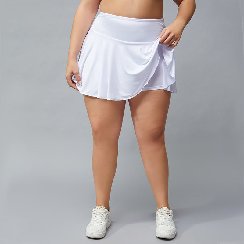 Plus Size Fitness Shorts Women Outdoor Quick-Drying Breathable Tennis Skirt Running Workout Training Pleated Skirt Culottes - Sharpline Insights