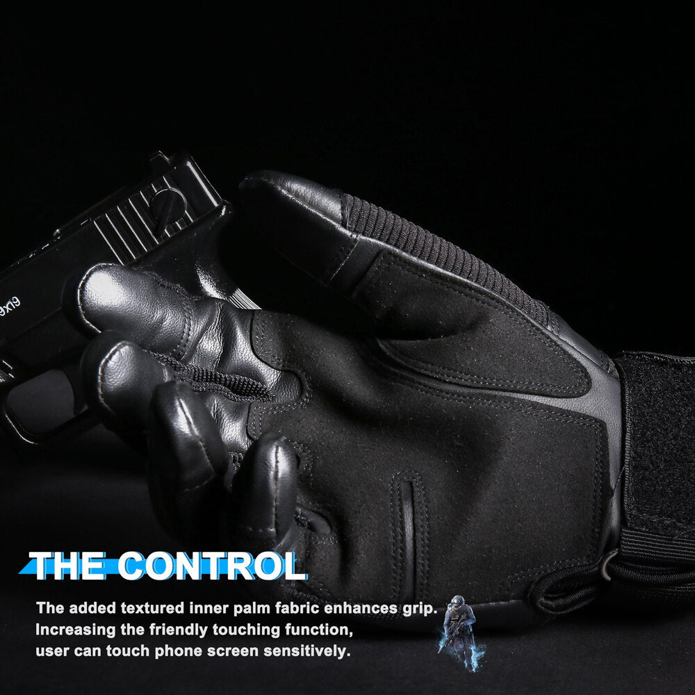 Touch Screen Tactical Rubber Hard Knuckle Full Finger Combat - Sharpline Insights, LLC