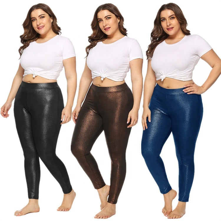 High Waist Leggings for Women, Elastic Stretch Plus Pants - Sharpline Insights, LLC