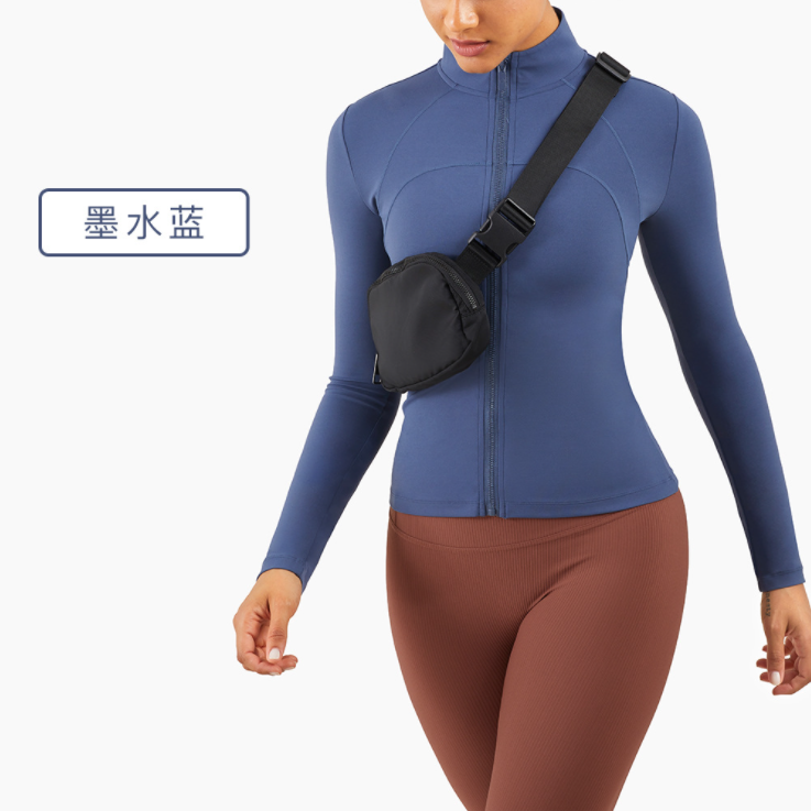 Workout Gym Outfit Nude Active Wear Fitness Clothing Women Long Sleeve Top With Zipper Jacket Suits 2 Piece Yoga Sets for Sport - Sharpline Insights, LLC