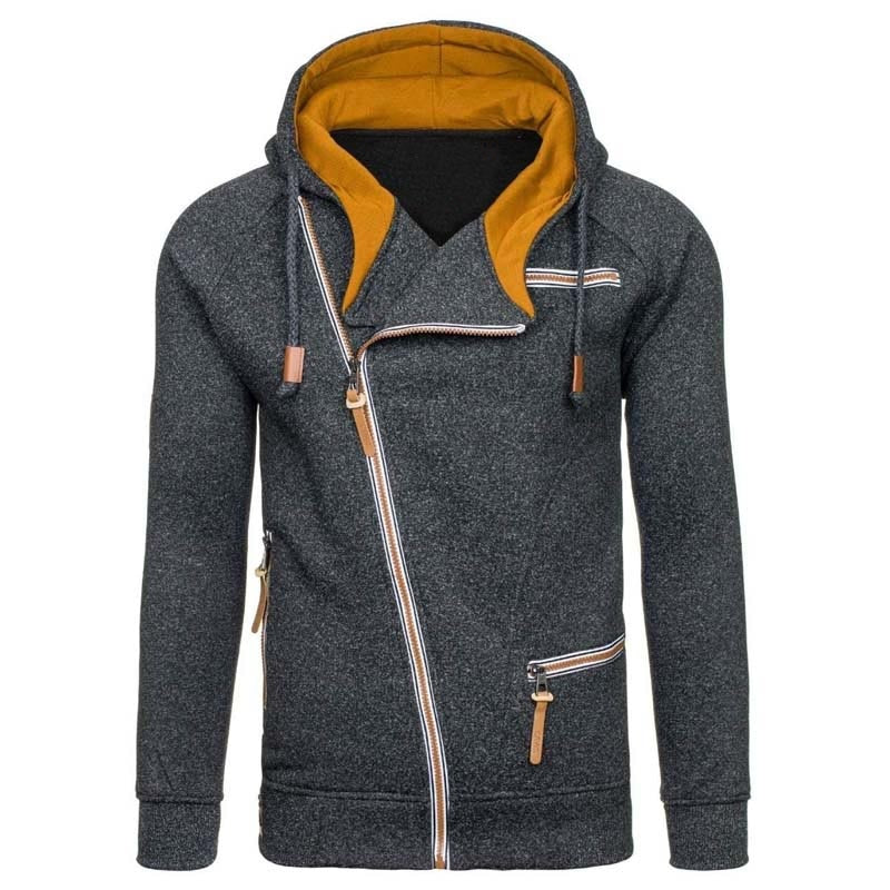 New Hoodie Men 2021 Autumn Casual Solid Long Sleeve Mens Hoodies - Sharpline Insights, LLC