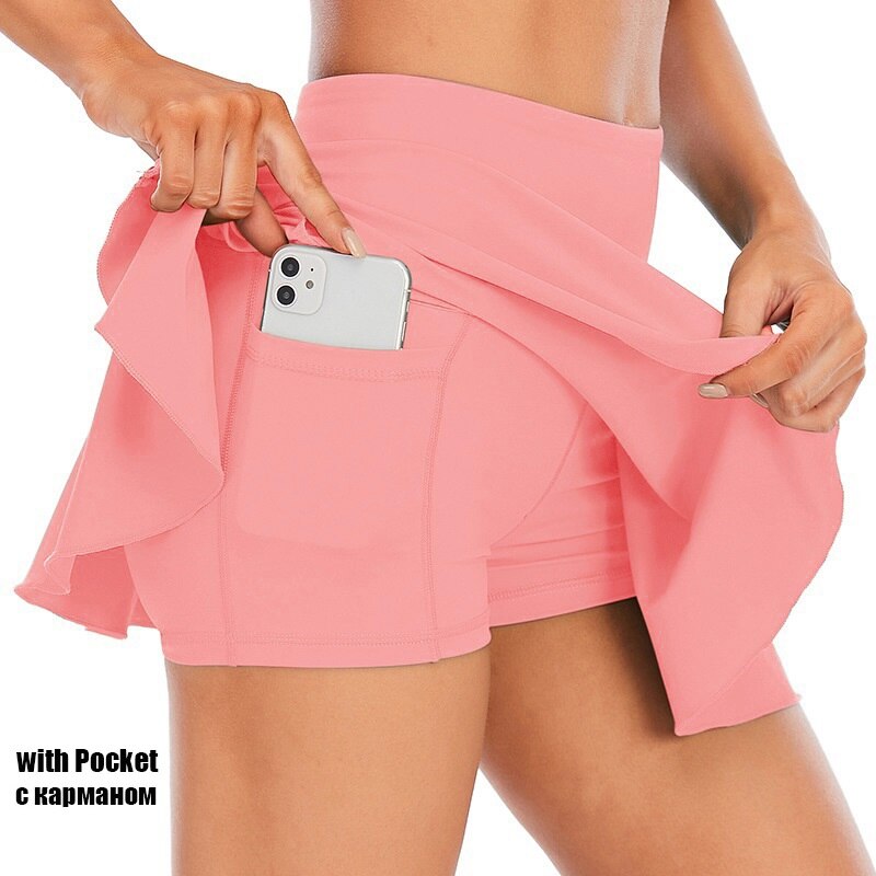 Cloud Hide Tennis Skirts Women Sports Golf Pleated Skirt Fitness Shorts - Sharpline Insights, LLC