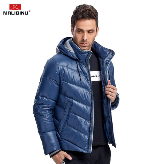 MALIDINU Men Down Jacket Winter Thick Down Coat - Sharpline Insights, LLC