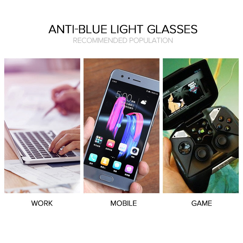 Oval Anti Blue Light Blocking Glasses for Women - Sharpline Insights, LLC