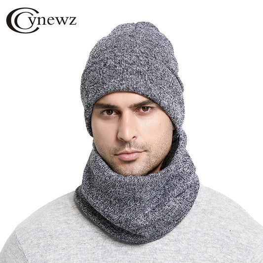 Winter Men Hats Scarf Set - Sharpline Insights, LLC