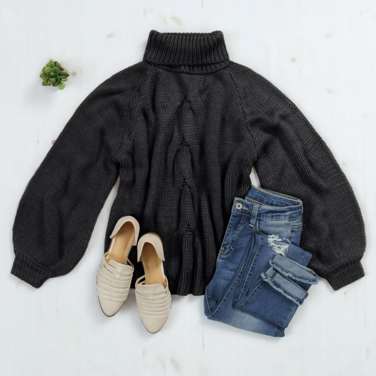 Fall Turtleneck Knit Sweater - Sharpline Insights, LLC